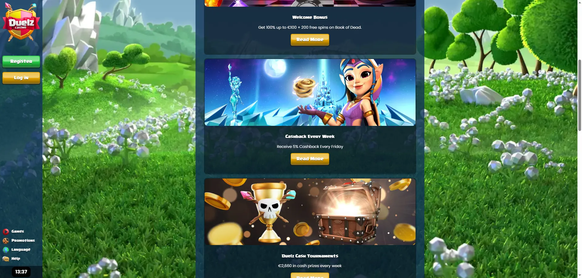 Bonusy i promocje dla graczy w Duelz Casino – cashback i spiny
