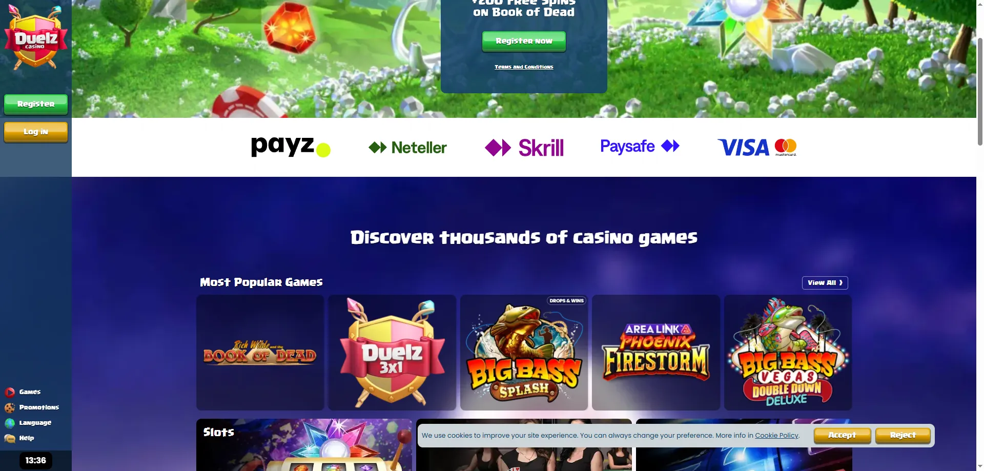 Metody płatności dostępne w Duelz Casino – depozyty i wypłaty